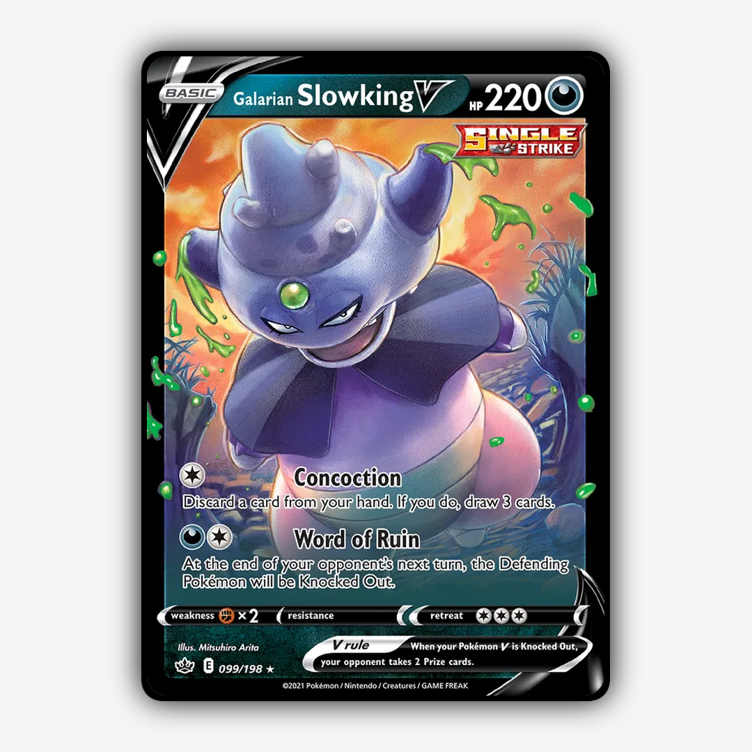 Galarian Slowking V 099/198 - Chilling Reign Set - Card Rug