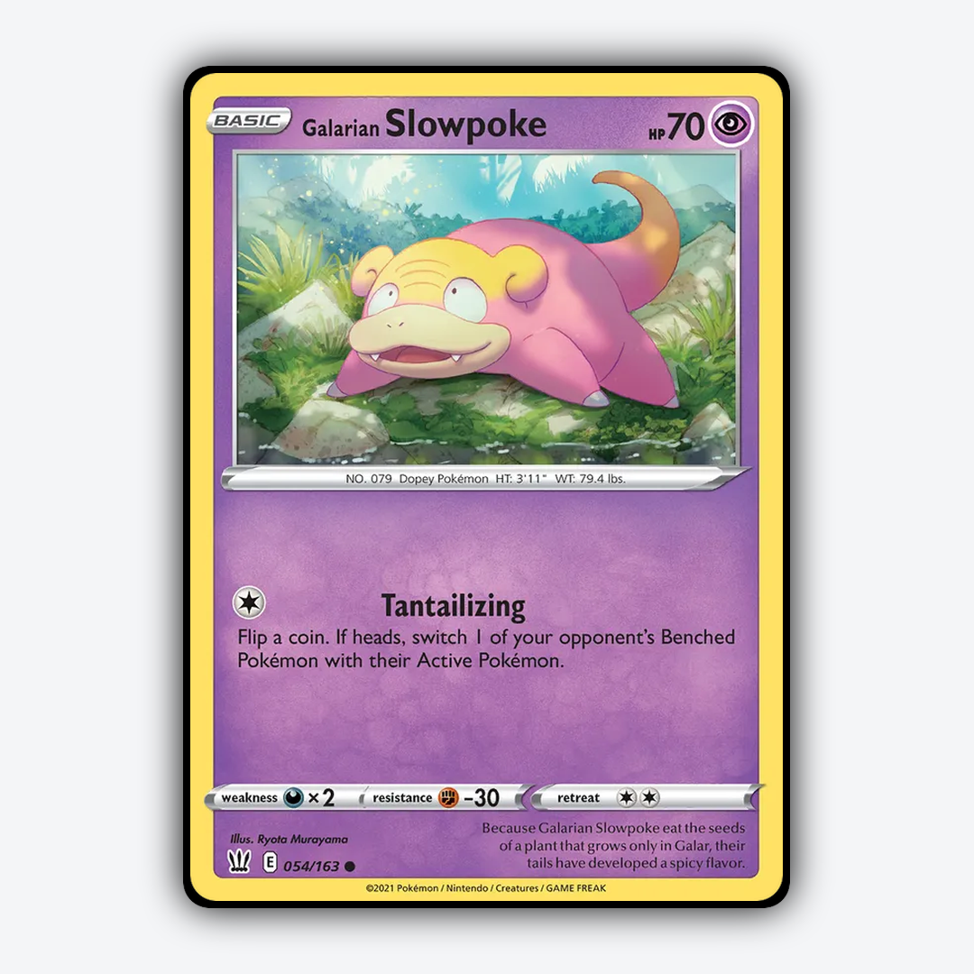 Galarian Slowpoke 054/163 - Battle Styles Set - Card Rug