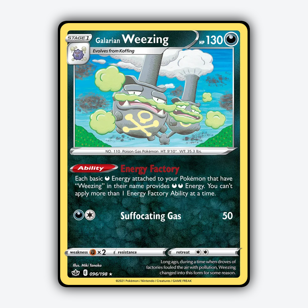 Galarian Weezing 096/198 - Chilling Reign Set - Card Rug