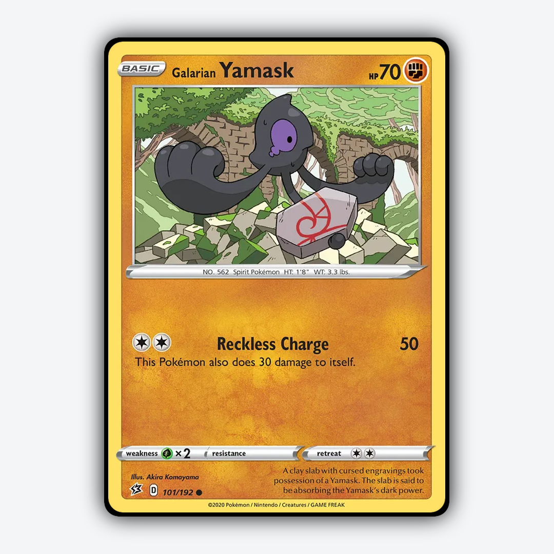 Galarian Yamask 101/192 - Rebel Clash Set - Card Rug