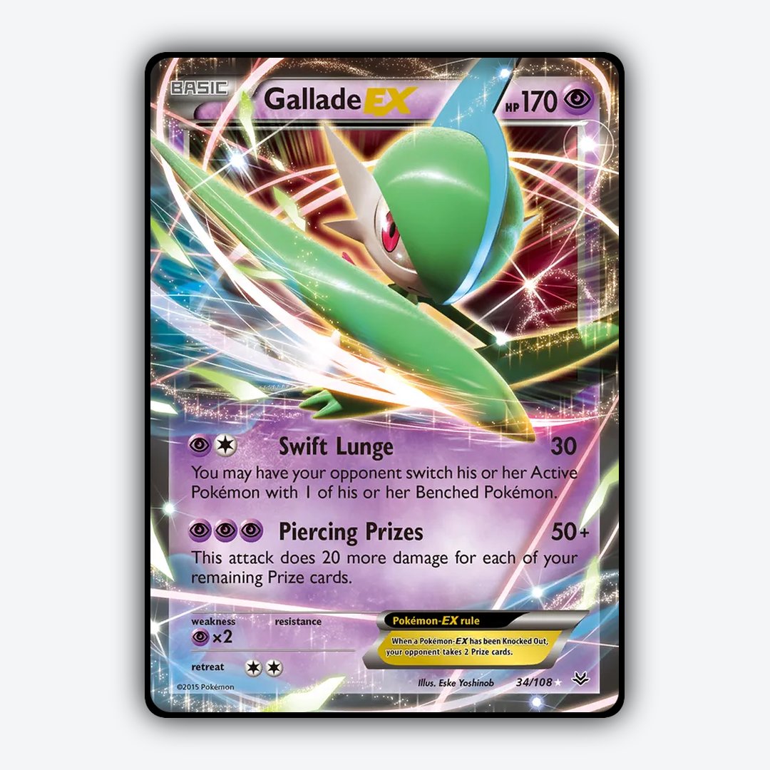 Gallade-EX 034/108 - Roaring Skies Set - Card Rug