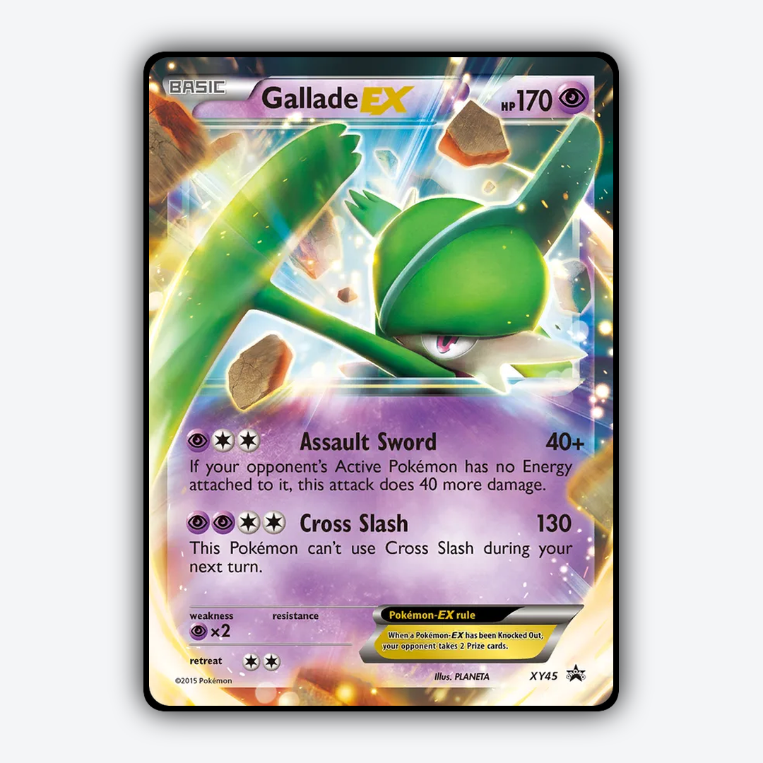 Gallade-EX #45 - XY Black Star Promos Set - Card Rug