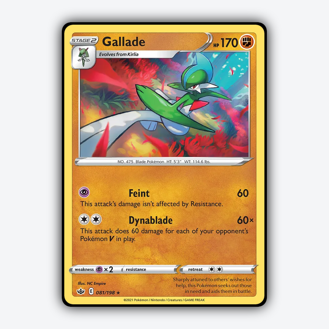 Gallade 081/198 - Chilling Reign Set - Card Rug