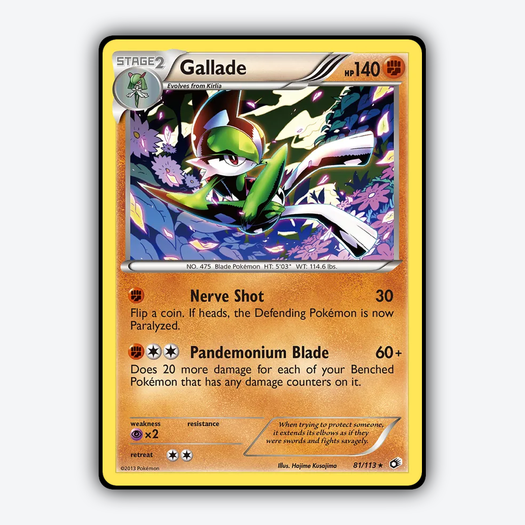 Gallade 081/113 - Legendary Treasures Set - Card Rug
