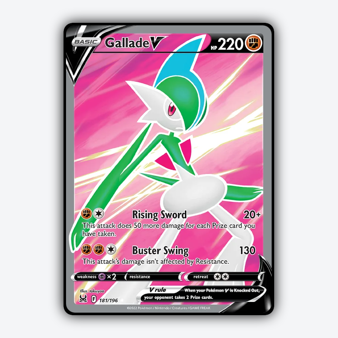 Gallade V 181/196 - Lost Origin Set - Card Rug
