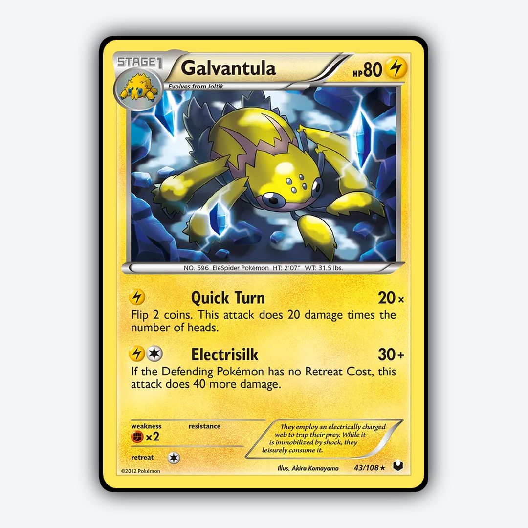 Galvantula 043/108 - Dark Explorers Set - Card Rug