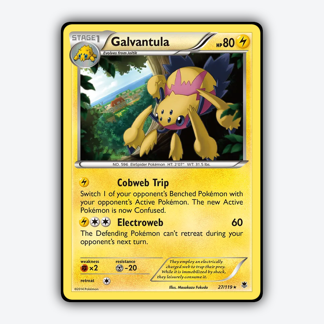 Galvantula 027/119 - Phantom Forces Set - Card Rug