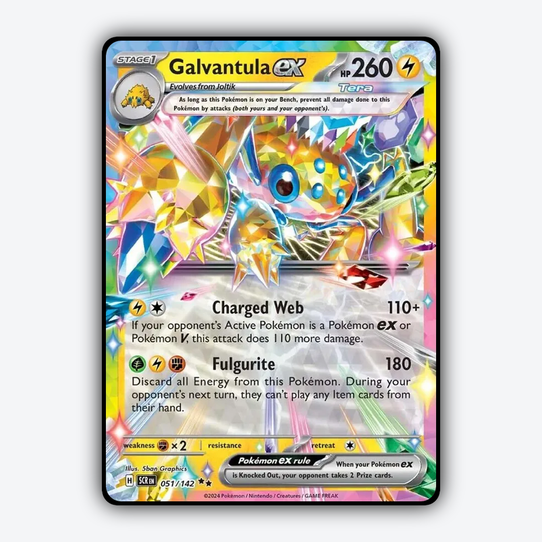 Galvantula ex 051/142 - Stellar Crown Set - Card Rug