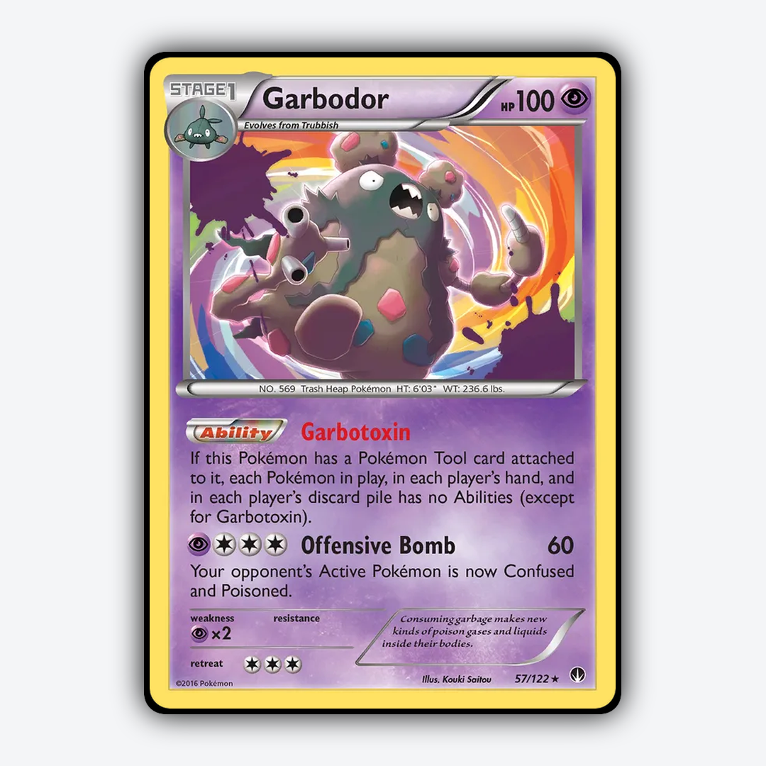 Garbodor 057/122 - BREAKpoint Set - Card Rug