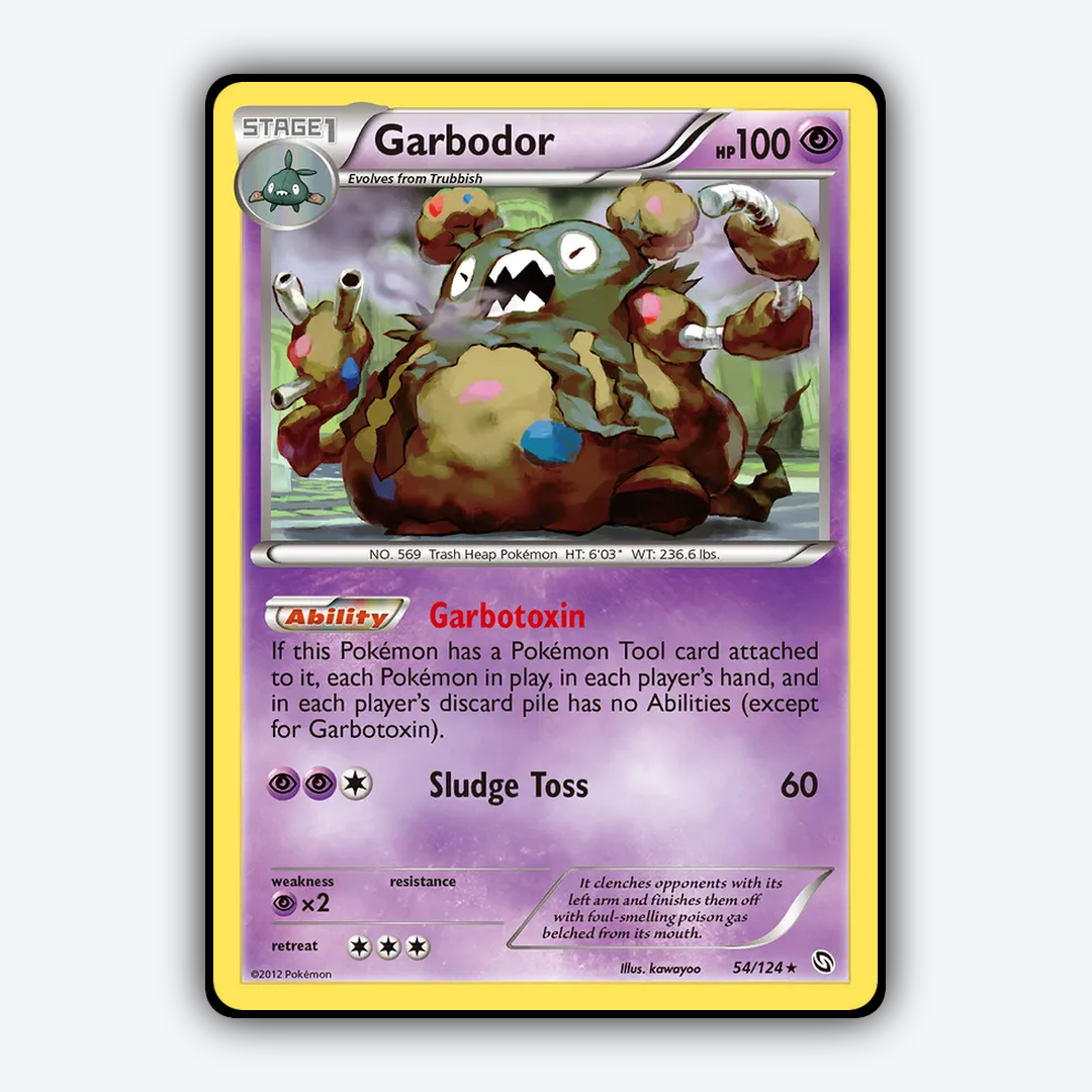 Garbodor 054/124 - Dragons Exalted Set - Card Rug