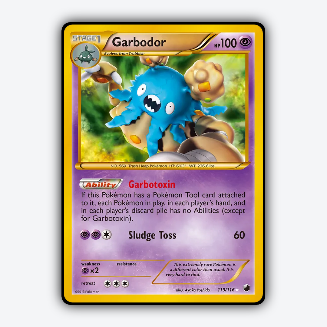 Garbodor 119/116 - Plasma Freeze Set - Card Rug