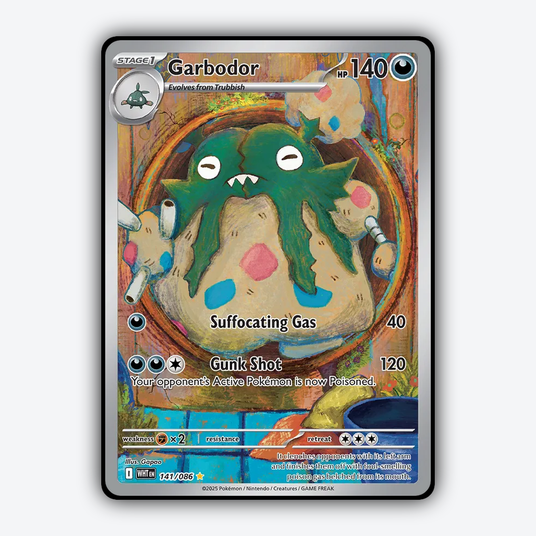 Garbodor #141 - White Flare Set - Card Rug