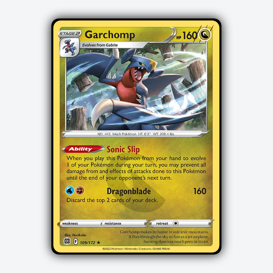Garchomp 109/172 - Brilliant Stars Set - Card Rug