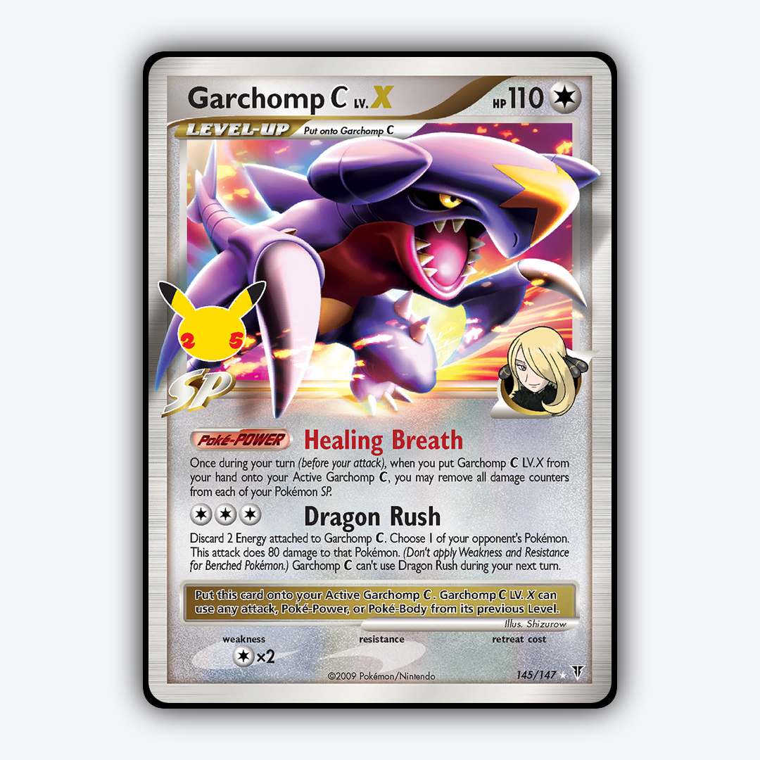 Garchomp C LV.X #145 - Celebrations: Classic Collection Set - Card Rug