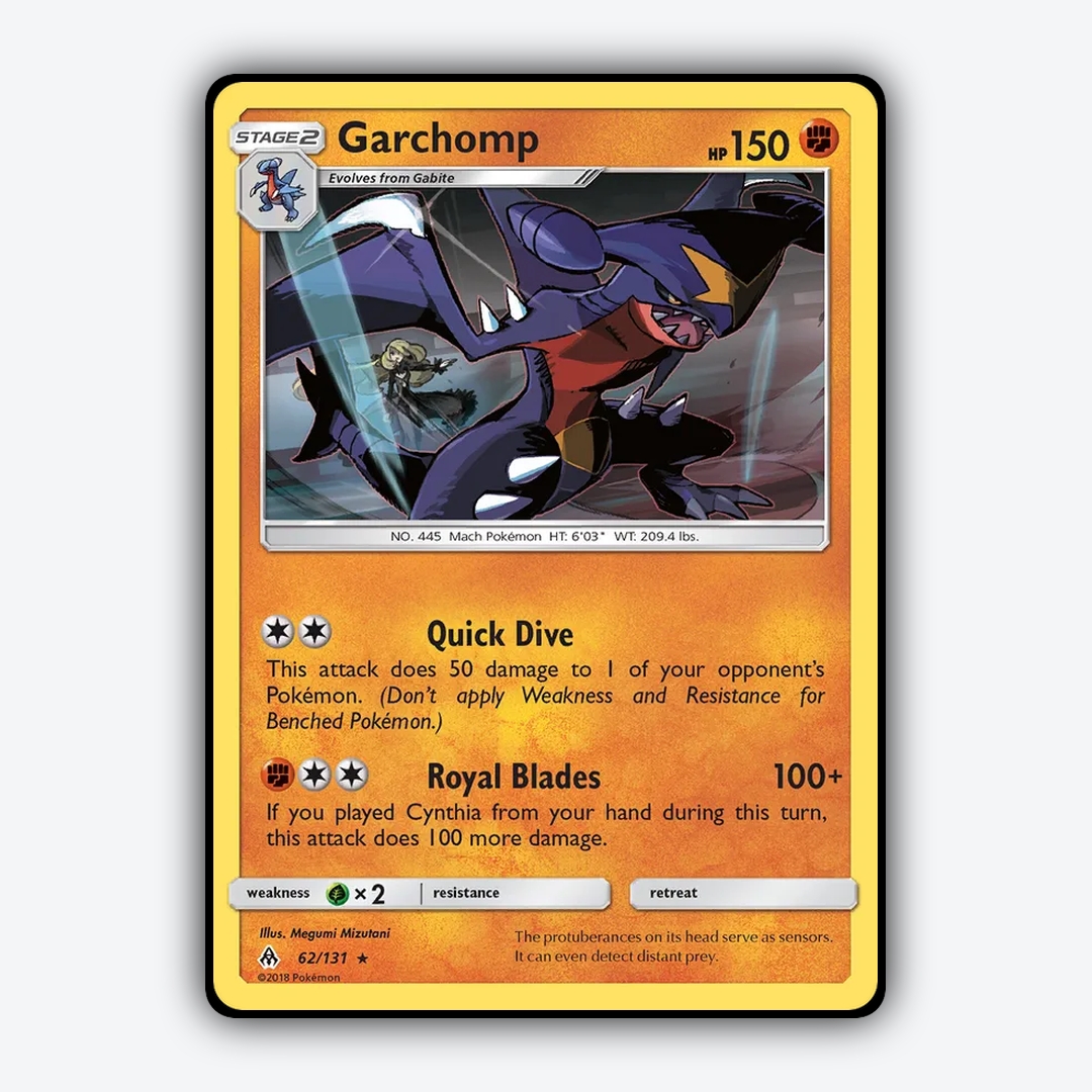 Garchomp 062/131 - Forbidden Light Set - Card Rug