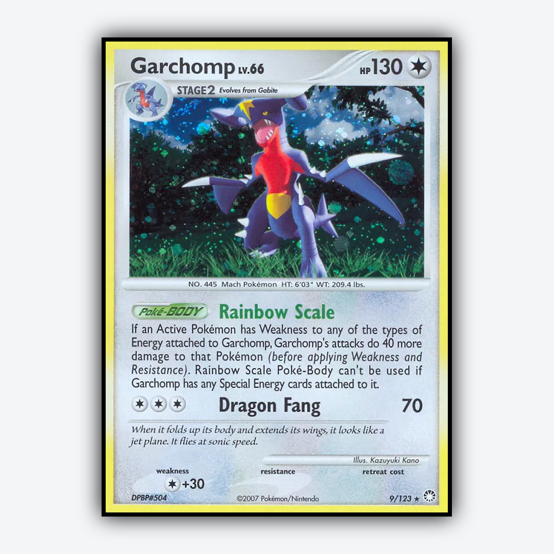 Garchomp 009/123 - Mysterious Treasures Set - Card Rug