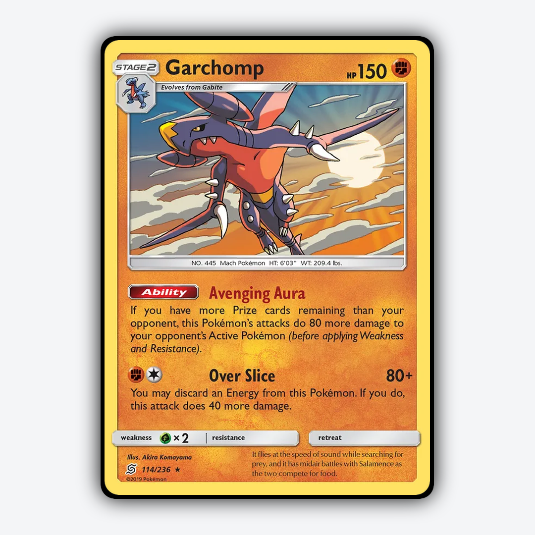 Garchomp 114/236 - Unified Minds Set - Card Rug