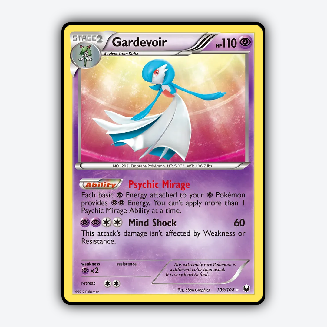 Gardevoir 109/108 - Dark Explorers Set - Card Rug