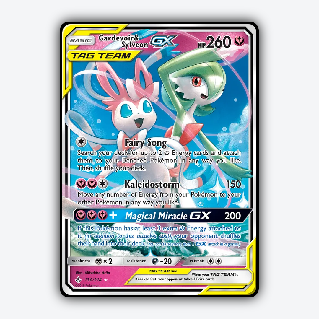 Gardevoir & Sylveon-GX 130/214 - Unbroken Bonds Set - Card Rug