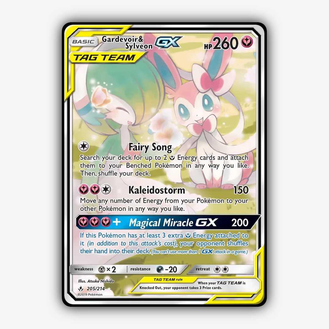 Gardevoir & Sylveon-GX 205/214 - Unbroken Bonds Set - Card Rug