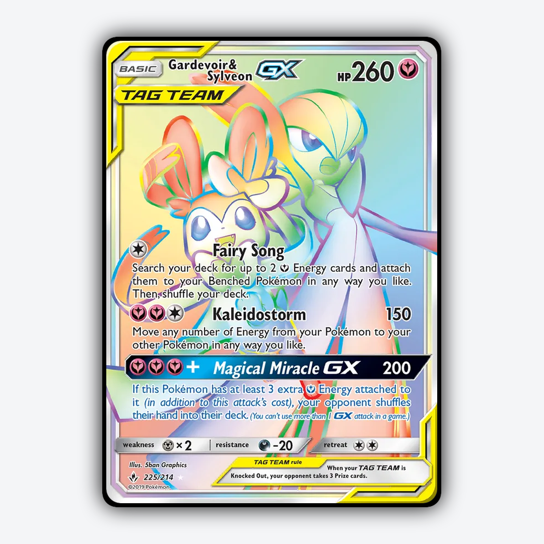 Gardevoir & Sylveon-GX 225/214 - Unbroken Bonds Set - Card Rug