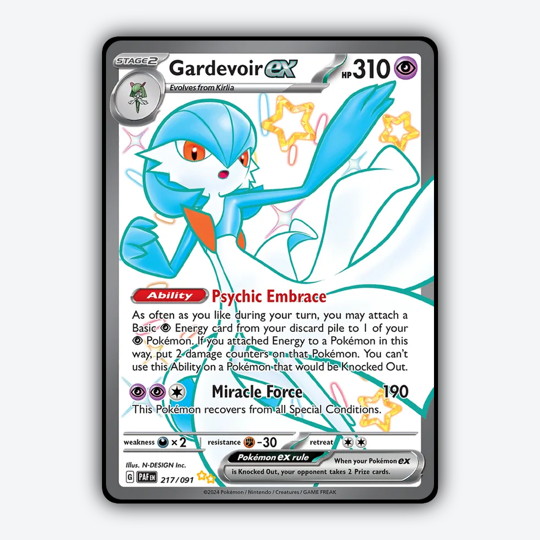 Gardevoir ex #217 - Paldean Fates Set - Card Rug