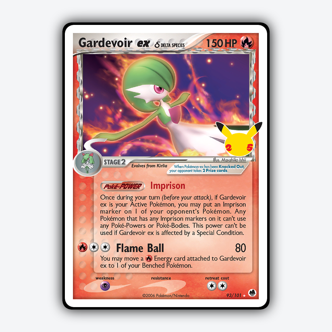 Gardevoir ex  _ #93 - Celebrations: Classic Collection Set - Card Rug