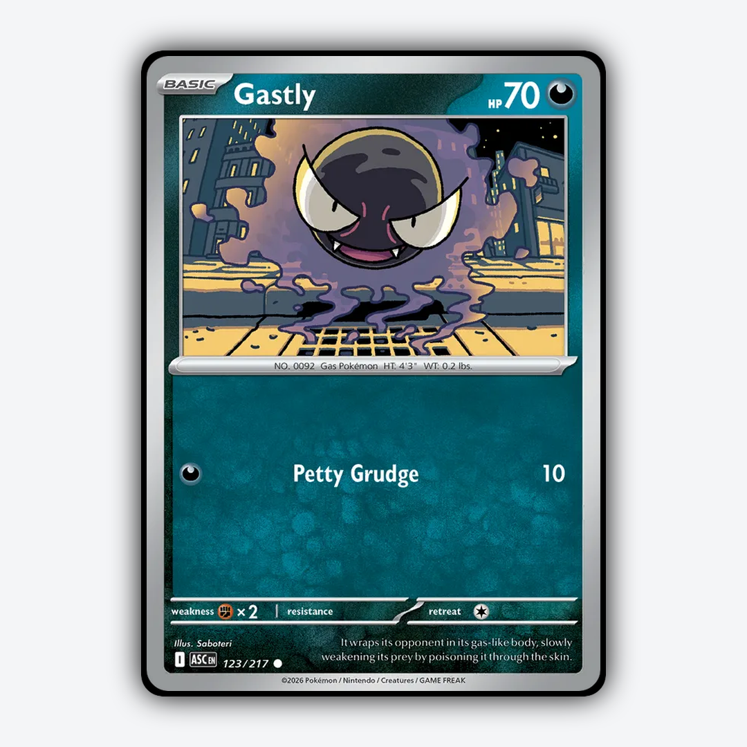 Gastly 123/217 - Ascended Heroes Set - Card Rug
