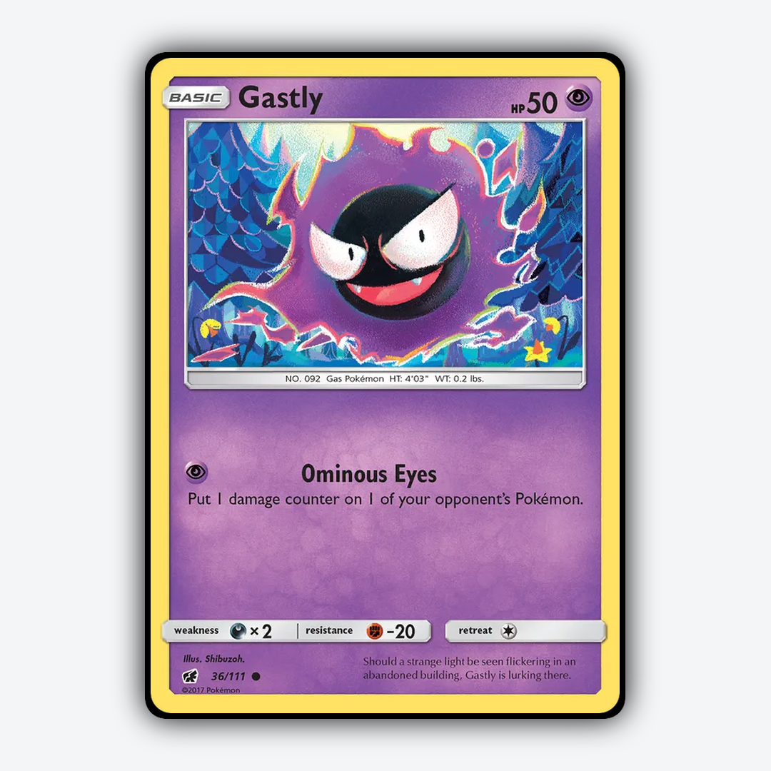 Gastly 036/111 - Crimson Invasion Set - Card Rug
