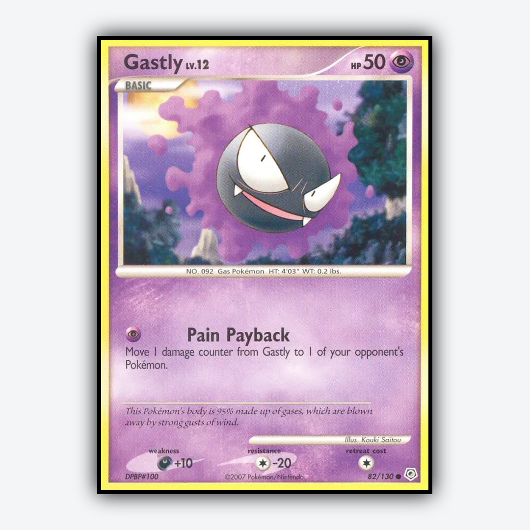 Gastly 082/130 - Diamond & Pearl Set - Card Rug