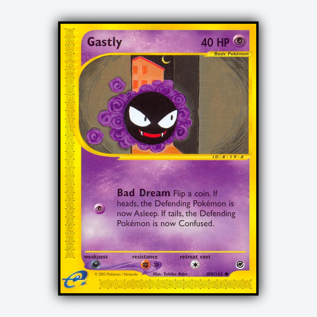 Gastly 109/165 - Expedition Base Set - Card Rug