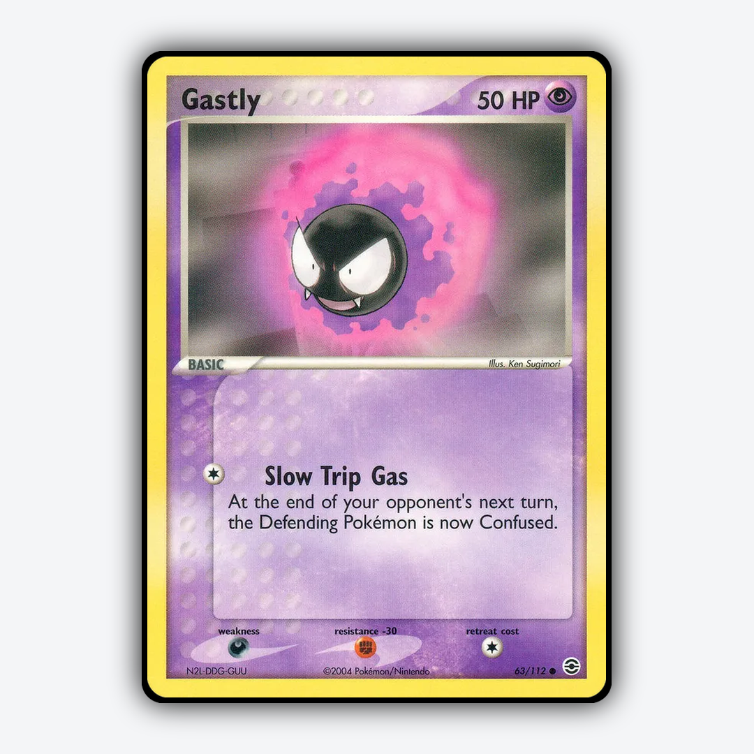 Gastly 063/112 - FireRed & LeafGreen Set - Card Rug