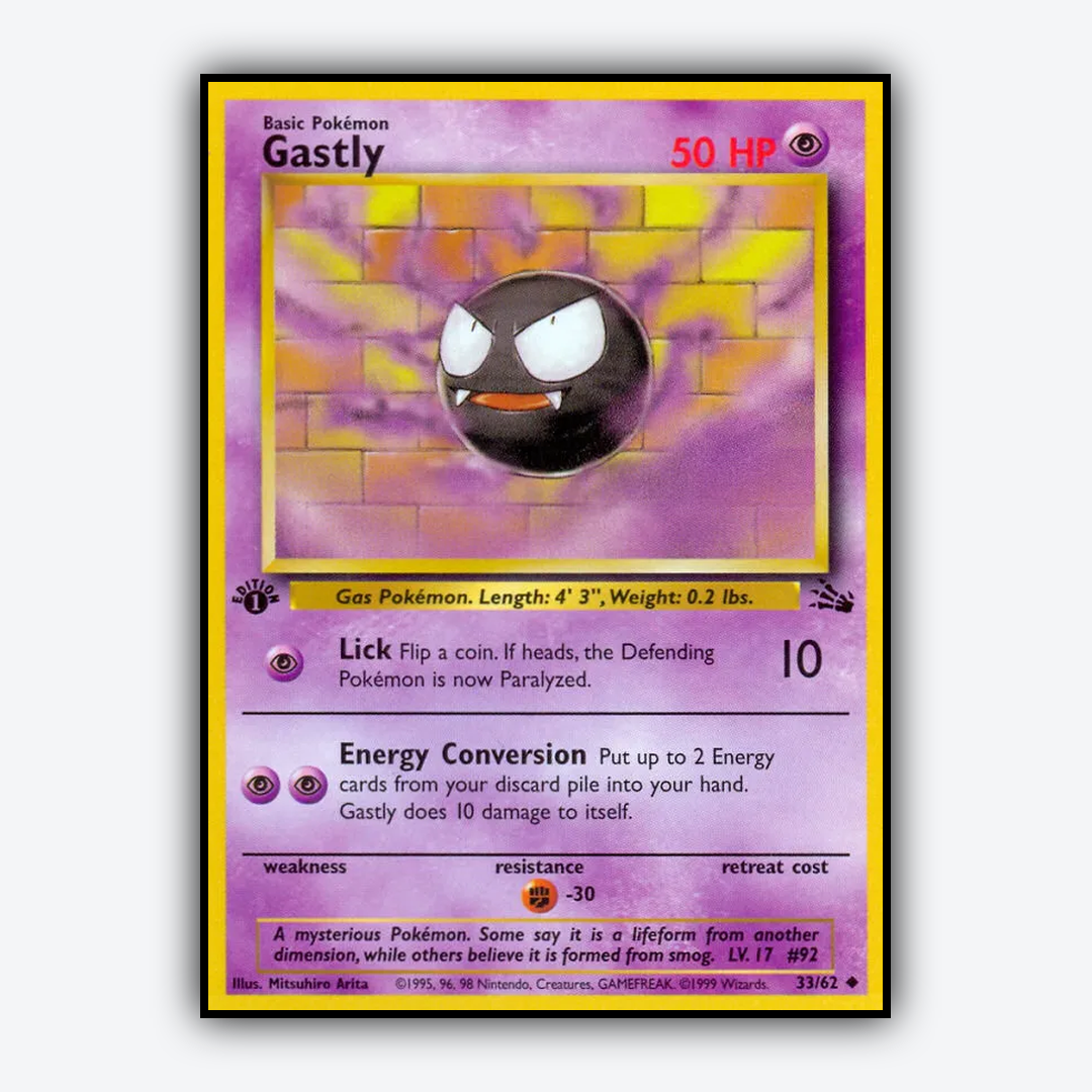 Gastly 033/62 - Fossil Set - Card Rug