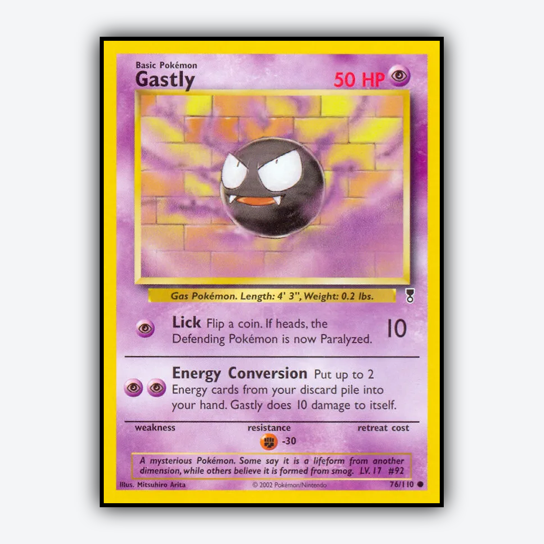 Gastly 076/110 - Legendary Collection Set - Card Rug