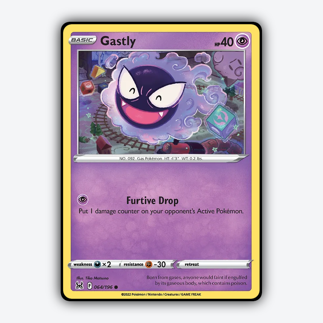 Gastly 064/196 - Lost Origin Set - Card Rug