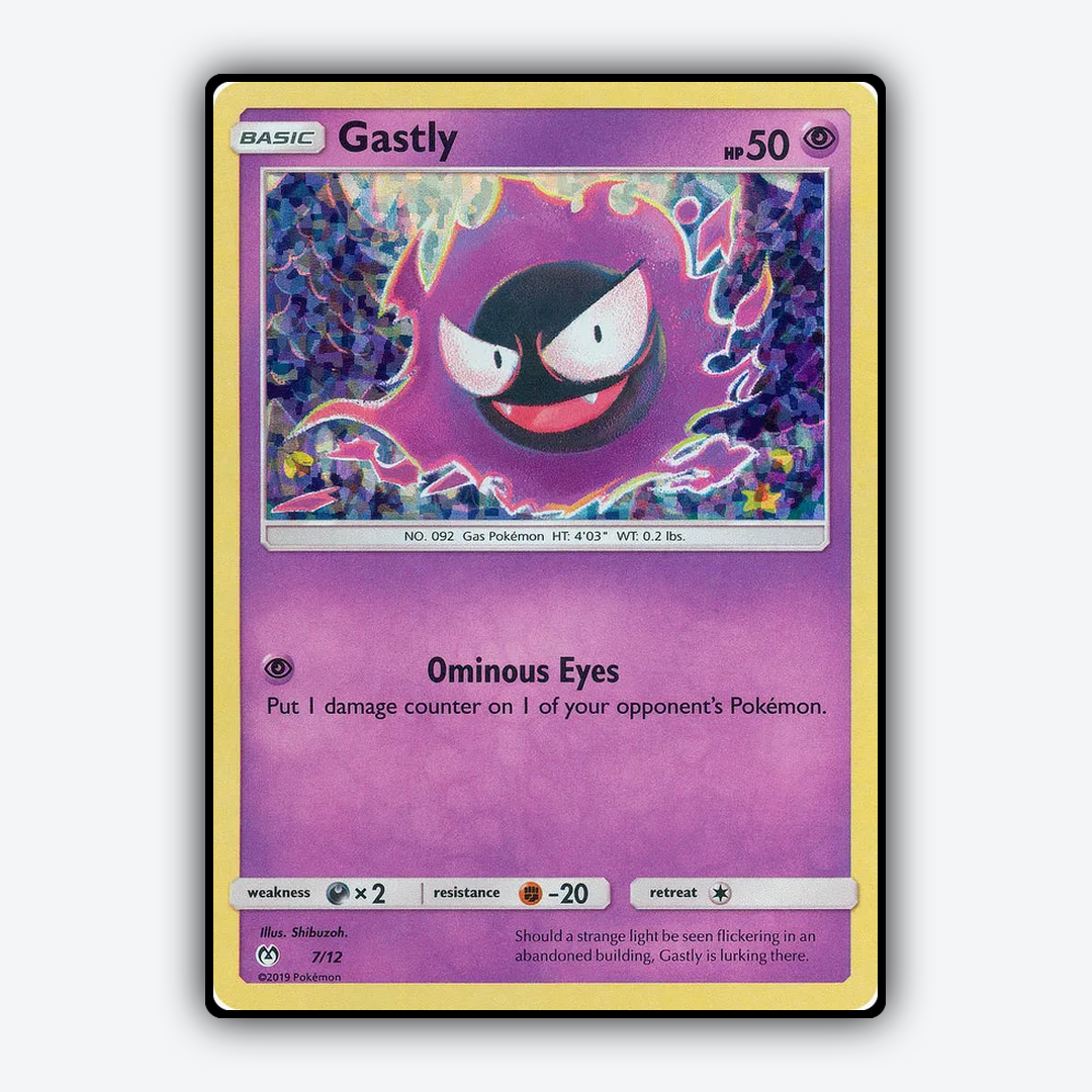 Gastly 007/12 - McDonald's Collection 2019 Set - Card Rug