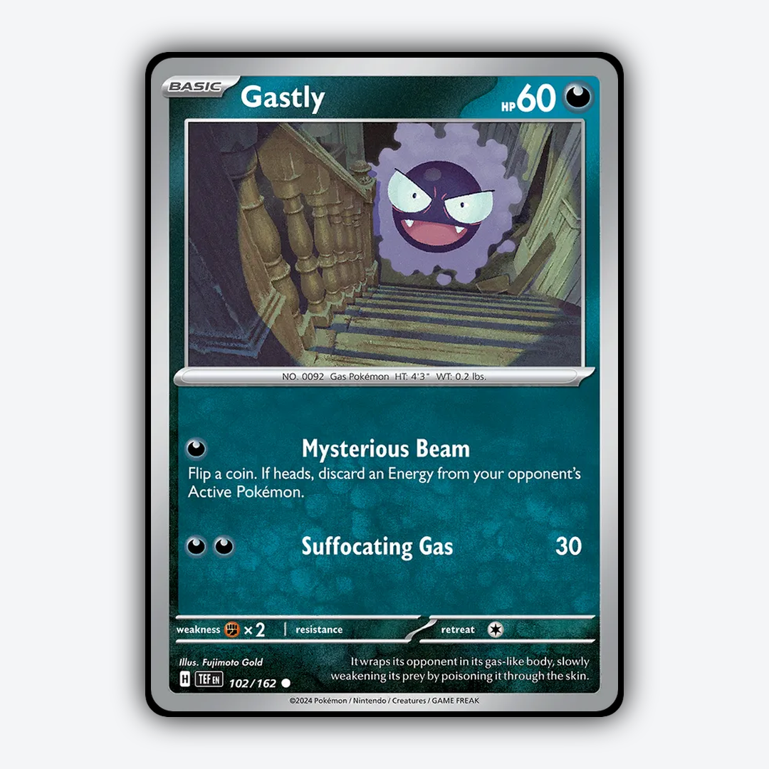 Gastly 102/162 - Temporal Forces Set - Card Rug