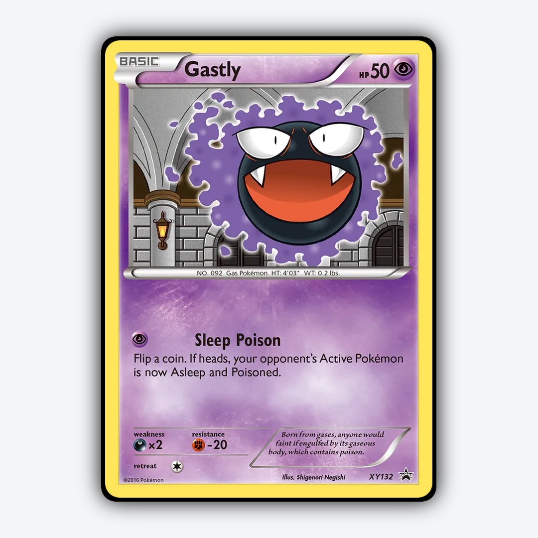 Gastly #132 - XY Black Star Promos Set - Card Rug