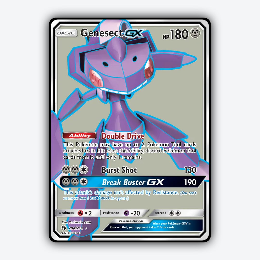 Genesect-GX 204/214 - Lost Thunder Set - Card Rug
