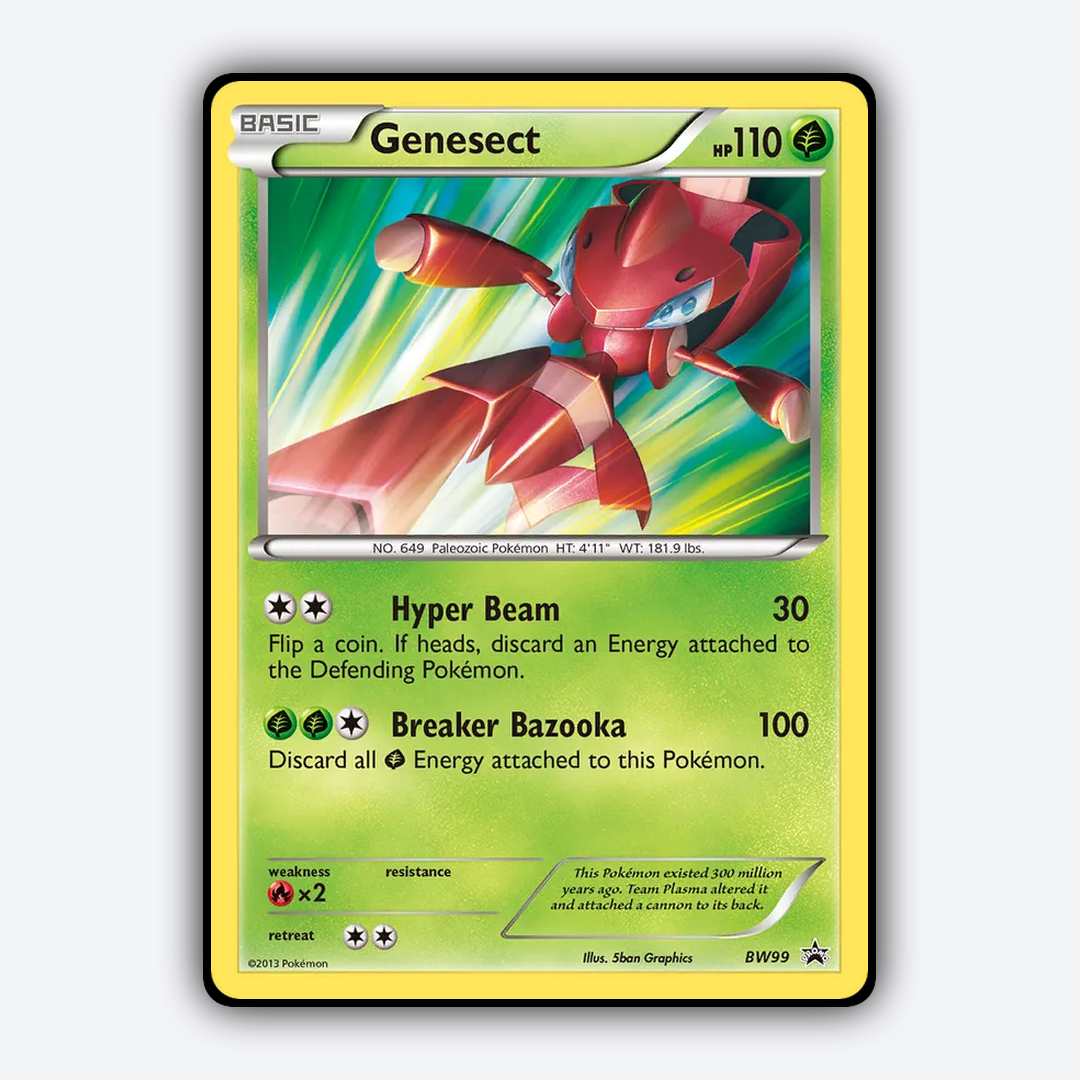 Genesect #99 - BW Black Star Promos Set - Card Rug