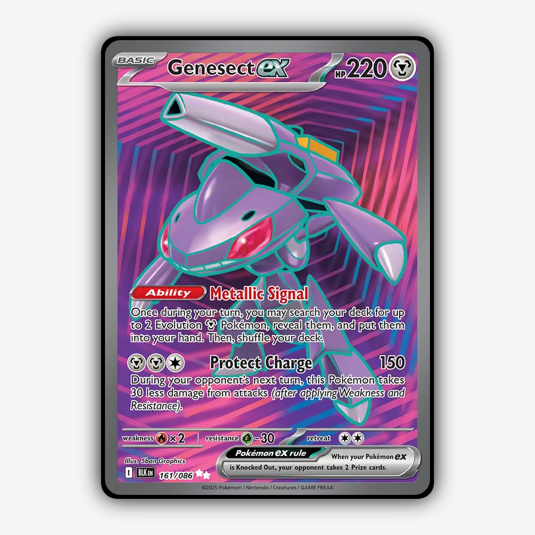Genesect ex #161 - Black Bolt Set - Card Rug