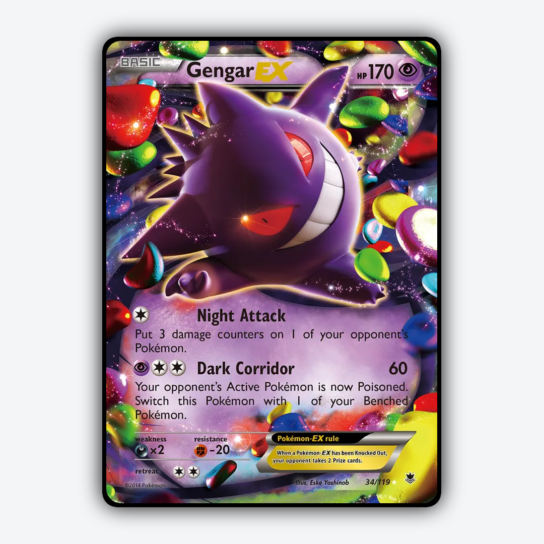 Gengar-EX 034/119 - Phantom Forces Set - Card Rug