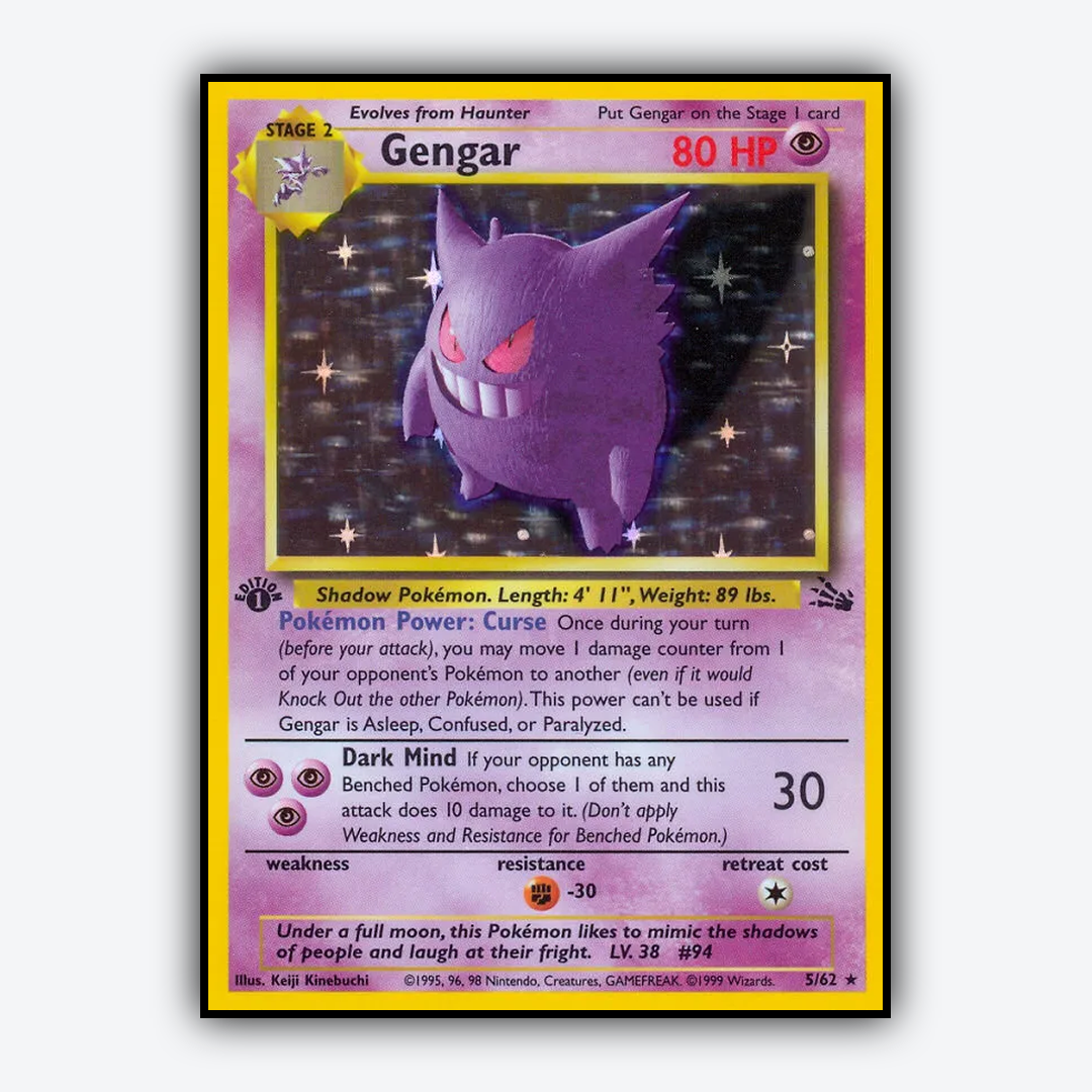 Gengar 005/62 - Fossil Set - Card Rug
