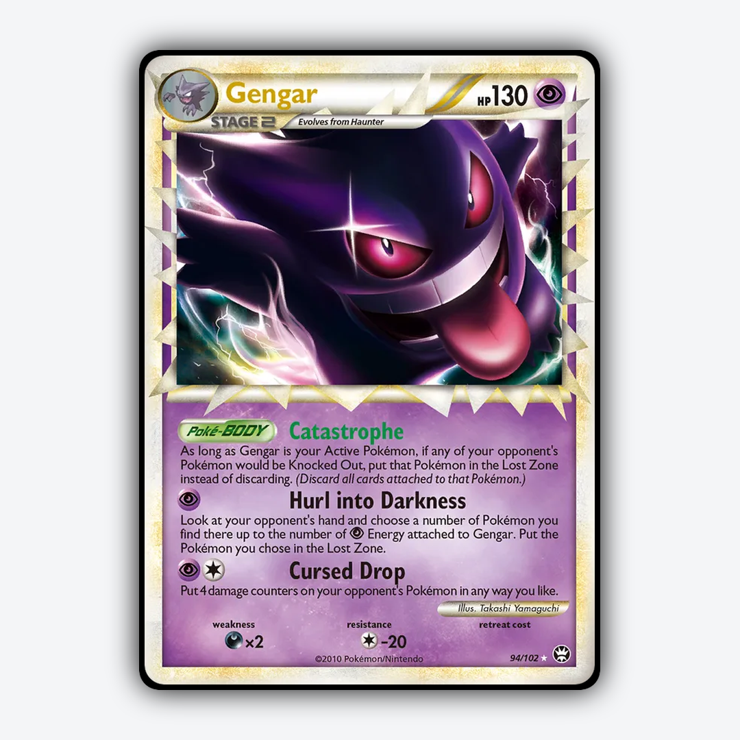Gengar 094/102 - HS—Triumphant Set - Card Rug