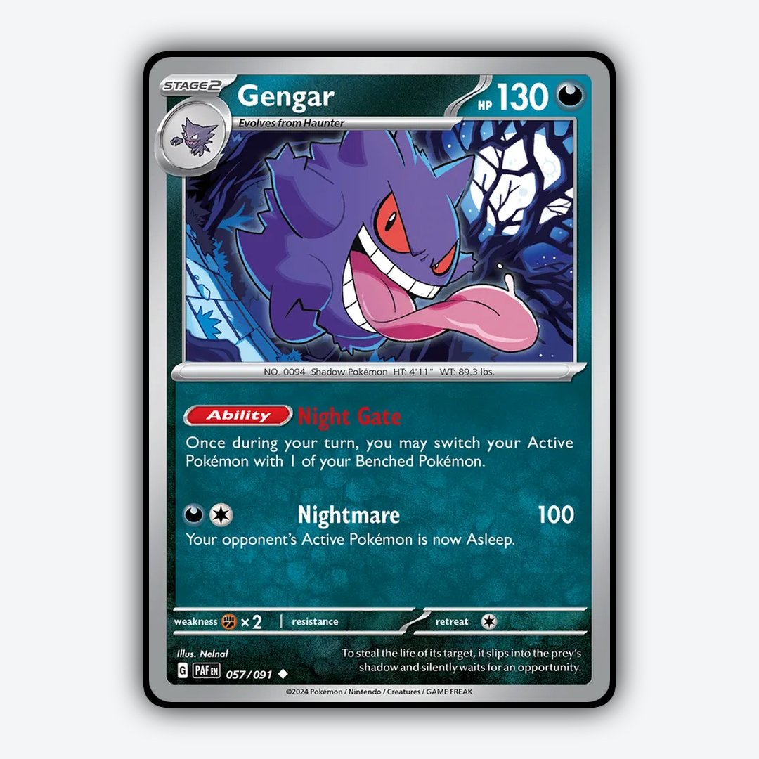 Gengar #57 - Paldean Fates Set - Card Rug