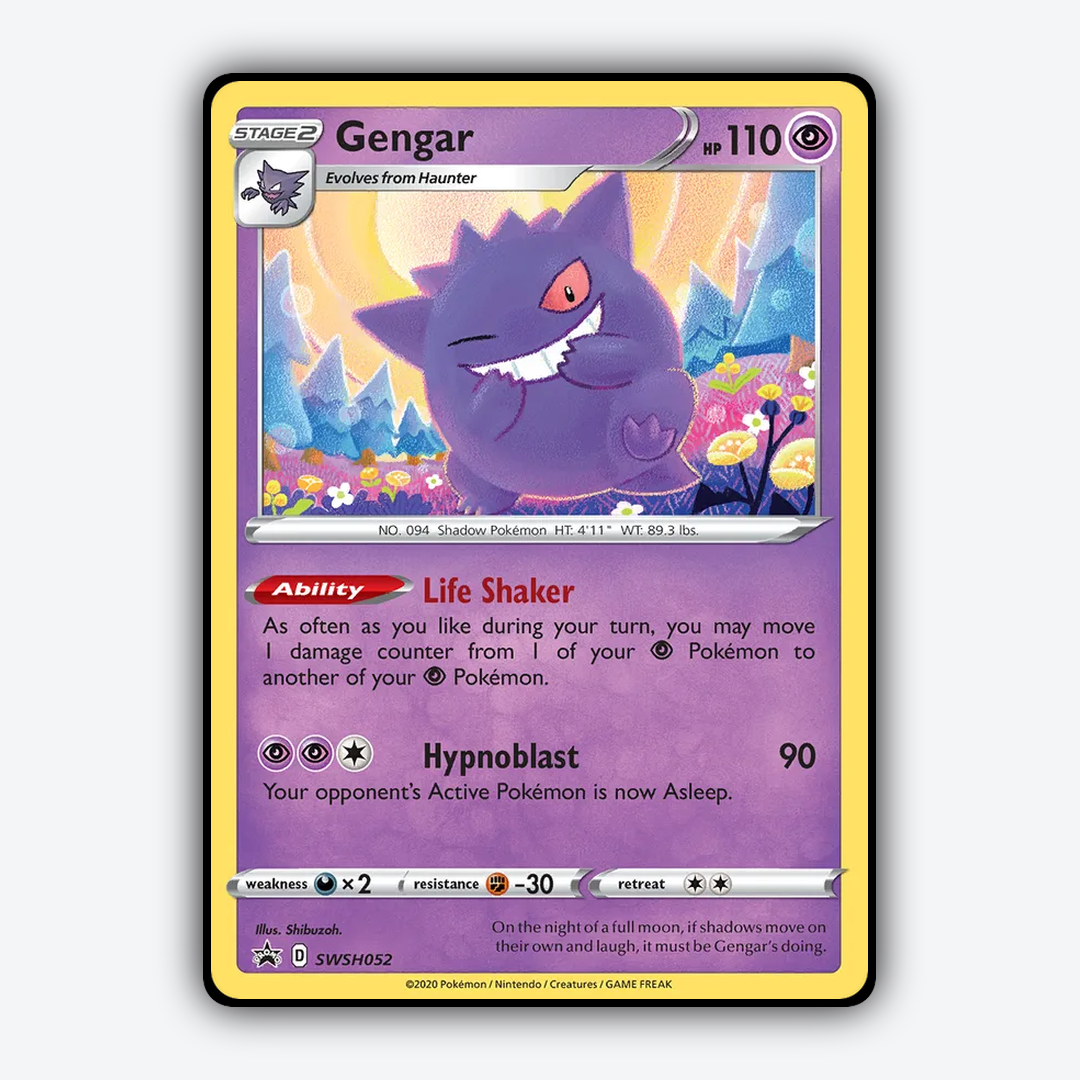 Gengar #52 - SWSH Black Star Promos Set - Card Rug