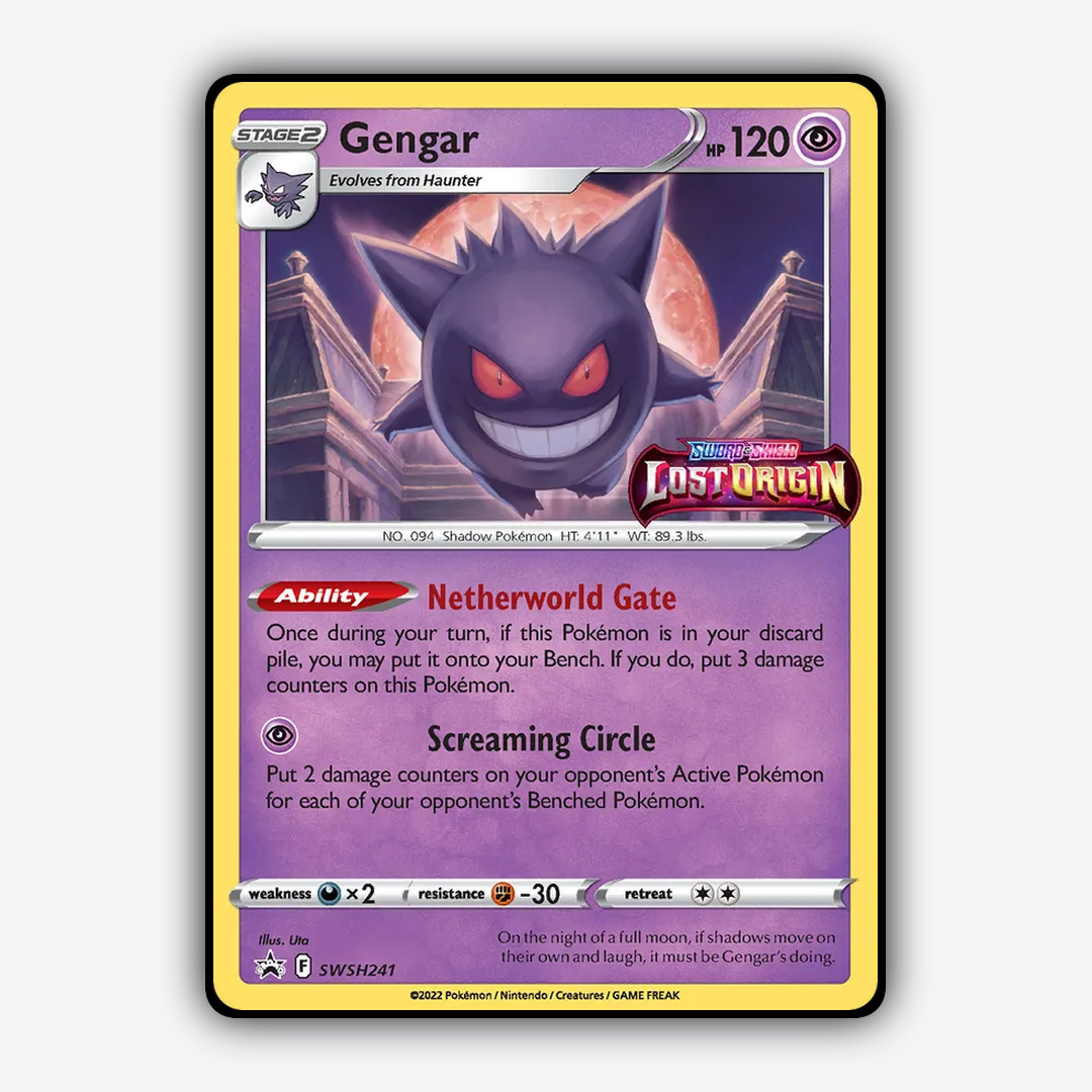 Gengar #241 - SWSH Black Star Promos Set - Card Rug