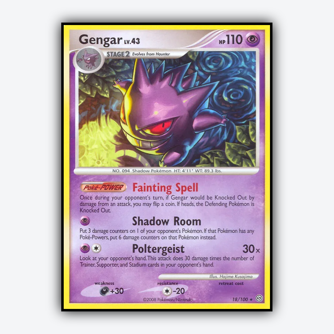 Gengar 018/100 - Stormfront Set - Card Rug