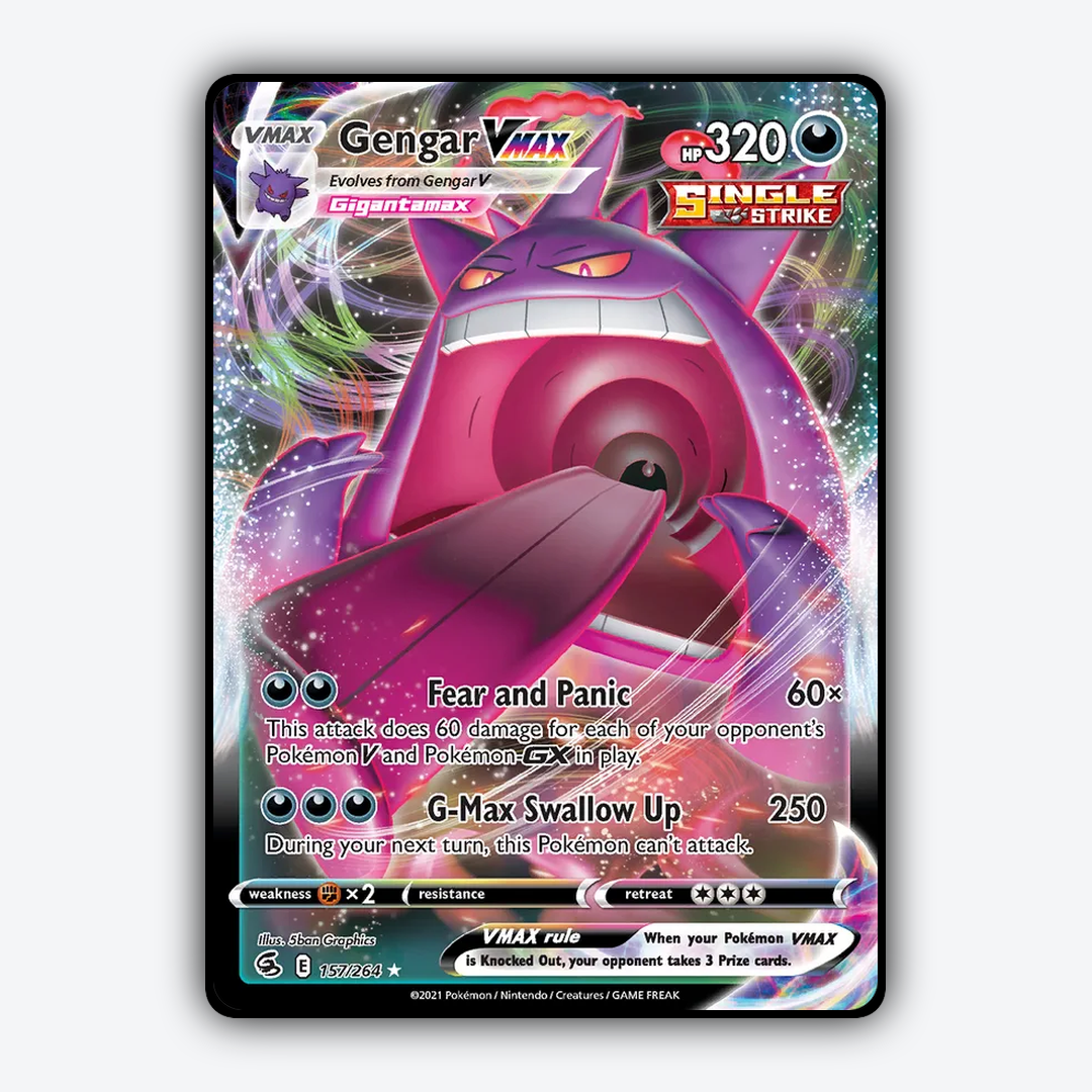 Gengar VMAX 157/264 - Fusion Strike Set - Card Rug