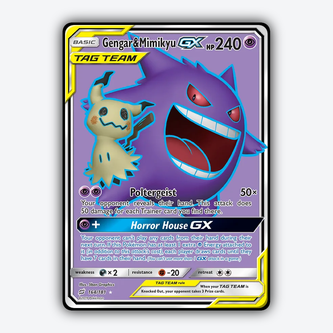 Gengar & Mimikyu-GX 164/181 - Team Up Set - Card Rug